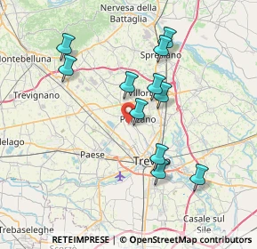 Mappa Strada di Ponzano, 31050 Ponzano Veneto TV, Italia (6.82909)