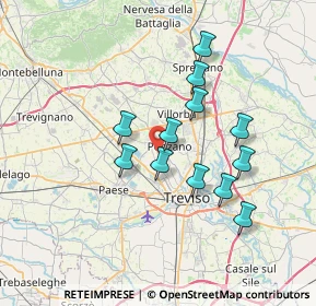 Mappa Strada di Ponzano, 31050 Ponzano Veneto TV, Italia (6.08167)