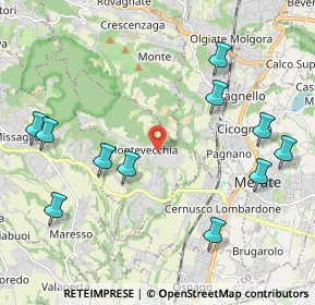 Mappa Montevecchia, 23874 Montevecchia LC, Italia (2.41818)