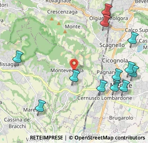 Mappa Montevecchia, 23874 Montevecchia LC, Italia (2.56083)