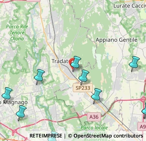 Mappa Via Giacomo Galli, 21049 Tradate VA, Italia (6.27273)