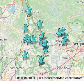 Mappa Viale Aldo Moro, 24030 Carvico BG, Italia (6.2745)