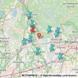Mappa Viale Aldo Moro, 24030 Carvico BG, Italia (7.28273)