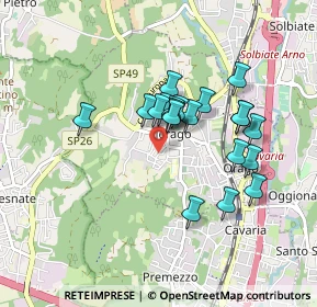 Mappa Via Vittoria, 21040 Jerago Con Orago VA, Italia (0.717)