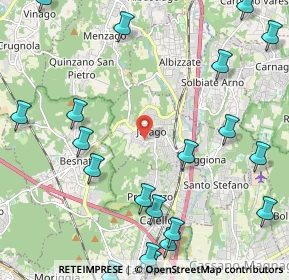 Mappa Via Vittoria, 21040 Jerago Con Orago VA, Italia (2.965)