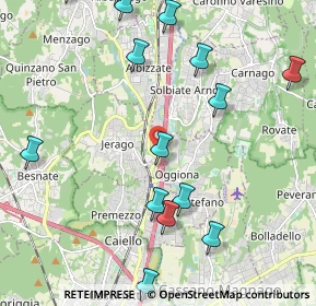 Mappa Via Giambello, 21040 Jerago Con Orago VA, Italia (2.58867)