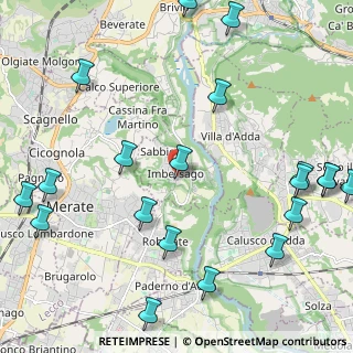 Mappa Via Contessa L.Castelbarco, 23898 Imbersago LC, Italia (2.9365)