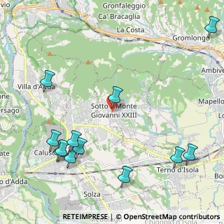 Mappa Piazza ai Caduti sul Lavoro, 24039 Sotto il Monte Giovanni XXIII BG, Italia (2.73083)