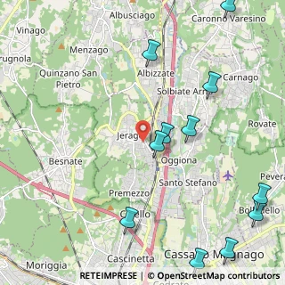 Mappa 21040 Jerago Con Orago VA, Italia (2.9625)
