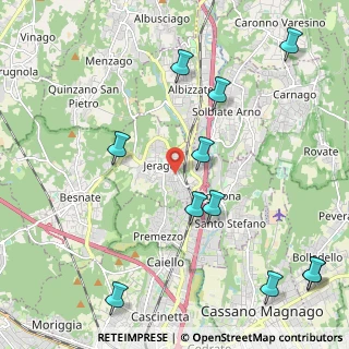 Mappa 21040 Jerago Con Orago VA, Italia (2.64909)
