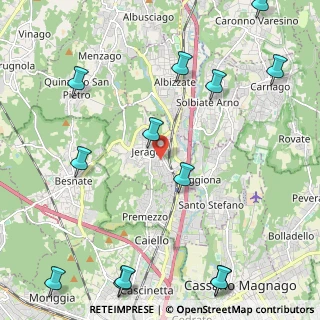 Mappa 21040 Jerago Con Orago VA, Italia (3.01769)