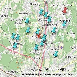 Mappa 21040 Jerago Con Orago VA, Italia (1.99294)