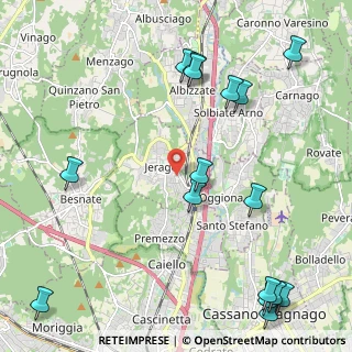 Mappa 21040 Jerago Con Orago VA, Italia (2.8775)