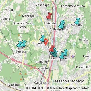 Mappa 21040 Jerago Con Orago VA, Italia (1.84571)