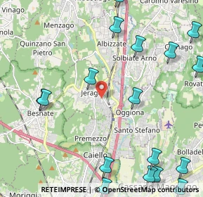 Mappa 21040 Jerago Con Orago VA, Italia (3.08833)