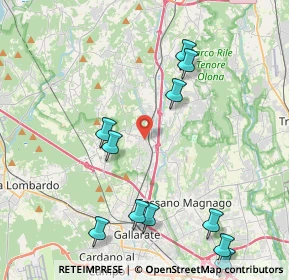 Mappa 21040 Jerago Con Orago VA, Italia (4.86364)