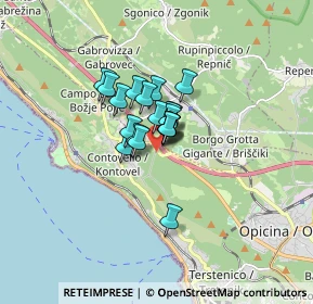 Mappa SP1, 34151 Trieste TS, Italia (0.8565)