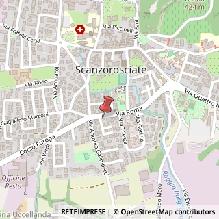 Mappa Via Roma, 33, 24020 Scanzorosciate, Bergamo (Lombardia)