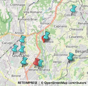 Mappa Via Trieste, 20836 Briosco MB, Italia (2.2325)