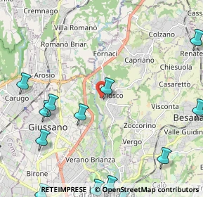 Mappa Via Trieste, 20836 Briosco MB, Italia (3.27133)