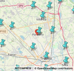 Mappa Via Giacomo Matteotti, 31050 Ponzano Veneto TV, Italia (6.5625)