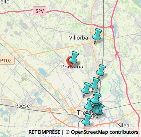 Mappa Via Giacomo Matteotti, 31050 Ponzano Veneto TV, Italia (4.41273)