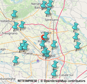 Mappa Via Giacomo Matteotti, 31050 Ponzano Veneto TV, Italia (9.074)