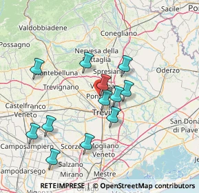 Mappa Via Giacomo Matteotti, 31050 Ponzano Veneto TV, Italia (13.43417)