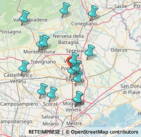 Mappa Via Giacomo Matteotti, 31050 Ponzano Veneto TV, Italia (14.60533)