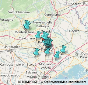 Mappa Via Giacomo Matteotti, 31050 Ponzano Veneto TV, Italia (7.98571)