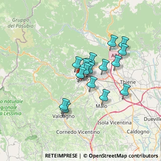 Mappa Via Mascagni, 36015 Schio VI, Italia (5.20353)