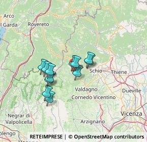 Mappa Via Franco, 36076 Recoaro Terme VI, Italia (9.78333)