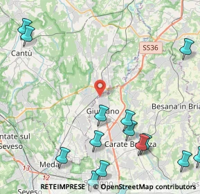 Mappa Via Caduti di Nassiriya, 20833 Giussano MB, Italia (6.9465)