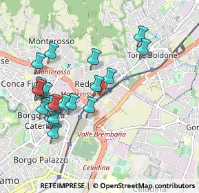 Mappa Via Filippo Corridoni, 24124 Bergamo BG, Italia (0.973)