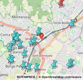 Mappa Via Filippo Corridoni, 24124 Bergamo BG, Italia (1.3695)