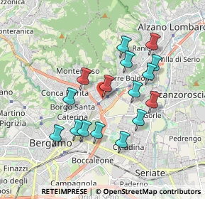 Mappa Via Filippo Corridoni, 24124 Bergamo BG, Italia (1.64)