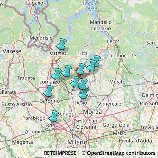 Mappa Via Mazzini, 22060 Carugo CO, Italia (9.74727)