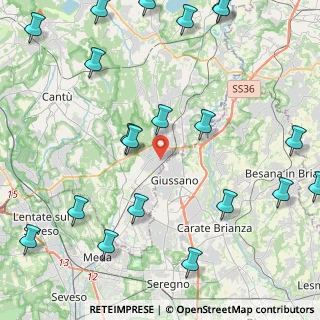 Mappa Via Mazzini, 22060 Carugo CO, Italia (5.927)