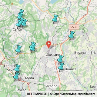 Mappa Via Mazzini, 22060 Carugo CO, Italia (5.47714)