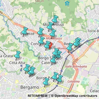 Mappa Viale Giulio Cesare, 24124 Bergamo BG, Italia (1.007)