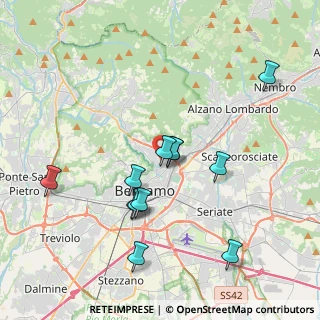 Mappa Viale Giulio Cesare, 24124 Bergamo BG, Italia (3.6675)
