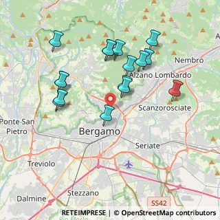 Mappa Viale Giulio Cesare, 24124 Bergamo BG, Italia (3.69688)