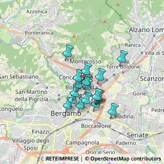 Mappa Viale Giulio Cesare, 24124 Bergamo BG, Italia (1.24167)
