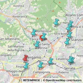 Mappa Viale Giulio Cesare, 24124 Bergamo BG, Italia (2.48071)