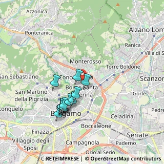 Mappa Viale Giulio Cesare, 24124 Bergamo BG, Italia (1.61667)