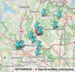 Mappa Via Luini Bernardino, 21049 Tradate VA, Italia (6.42333)