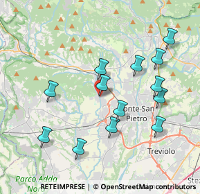 Mappa Piazza Dordo, 24030 Mapello BG, Italia (3.86308)