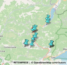 Mappa Via Fabio Glisenti, 25078 Vestone BS, Italia (6.3875)