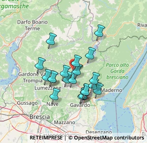 Mappa Via Lucio Fiorentini, 25078 Vestone BS, Italia (10.9775)