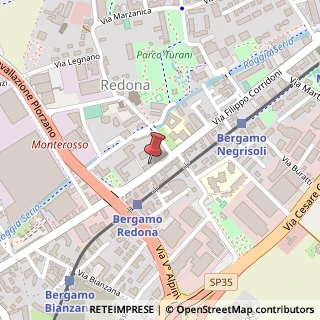 Mappa Via F. Corridoni, 42, 24124 Bergamo, Bergamo (Lombardia)